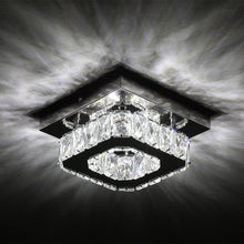 Load image into Gallery viewer, 20cm Modern Square Crystal Ceiling Light Living and Home
