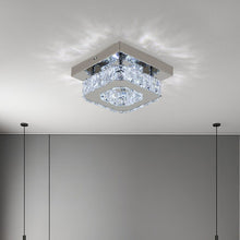 Load image into Gallery viewer, 20cm Modern Square Crystal Ceiling Light Living and Home