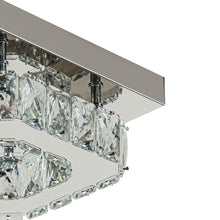 Load image into Gallery viewer, 20cm Modern Square Crystal Ceiling Light Living and Home