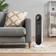 Load image into Gallery viewer, 2ft H White Digital PTC Ceramic Heater with Remote Control Freestanding Patio Heaters Living and Home