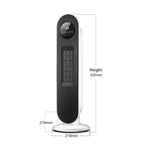 Load image into Gallery viewer, 2ft H White Digital PTC Ceramic Heater with Remote Control Freestanding Patio Heaters Living and Home