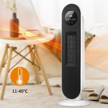 Load image into Gallery viewer, 2ft H White Digital PTC Ceramic Heater with Remote Control Freestanding Patio Heaters Living and Home