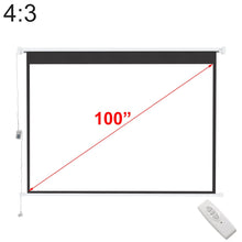 Load image into Gallery viewer, 4:3 Wall Mount Electric Projector Screen for Home Theater Movie and Office Projector Screens Living and Home
