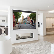 Load image into Gallery viewer, 4:3 Wall Mount Electric Projector Screen for Home Theater Movie and Office Projector Screens Living and Home 227cm L x 152cm W