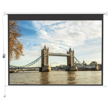 Load image into Gallery viewer, 4:3 Wall Mount Electric Projector Screen for Home Theater Movie and Office Projector Screens Living and Home