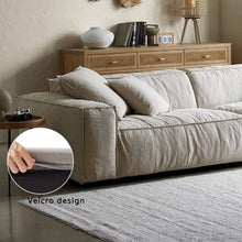 Load image into Gallery viewer, Cottonfy Elegant Linen Tofu Block Fabric Down Sofa Cottonfy UK