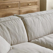 Load image into Gallery viewer, Cottonfy Elegant Linen Tofu Block Fabric Down Sofa Cottonfy UK