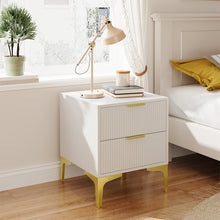 Load image into Gallery viewer, Bedside Table with Two Drawers