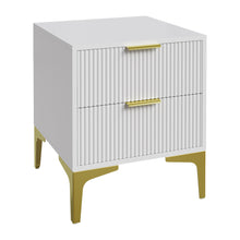 Load image into Gallery viewer, Bedside Table with Two Drawers