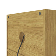 Load image into Gallery viewer, Set of 2 Bedside Tables with Charging Station & Drawer