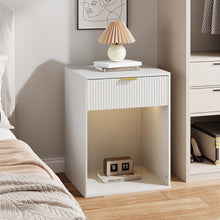 Load image into Gallery viewer, Set of 2 Bedside Tables with Charging Station & RGB Light Strip