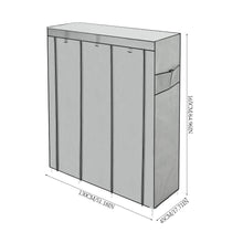 Load image into Gallery viewer, Portable Fabric Wardrobe with 8 Shelves and 2 Side Pockets