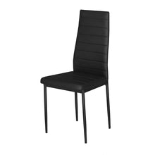 Load image into Gallery viewer, Set of 2 Modern Faux Leather Armless High Back Dining Chairs