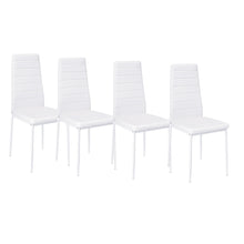 Load image into Gallery viewer, Set of 4 Modern Faux Leather Armless High Back Dining Chairs