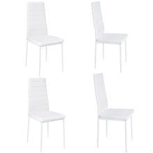 Load image into Gallery viewer, Set of 4 Modern Faux Leather Armless High Back Dining Chairs