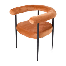 Load image into Gallery viewer, Set of 2 Modern Dining Chairs with Black Metal Legs