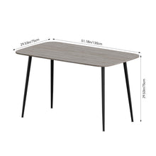 Load image into Gallery viewer, Modern Dining Table with MDF Tabletop & Metal Legs