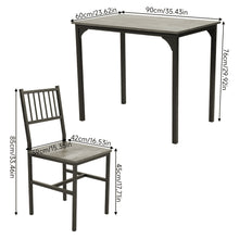Load image into Gallery viewer, Retro Dining Table Set with 2 Chairs