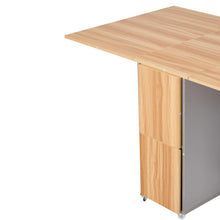 Load image into Gallery viewer, Drop Leaf Dining Table Set with 4 Stools