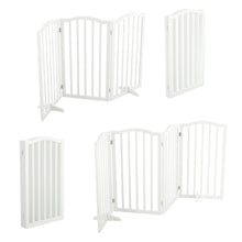 Load image into Gallery viewer, Foldable Freestanding Pet Gate 3 Panels 4 Panels Safety Fence Pet Supplies Living and Home