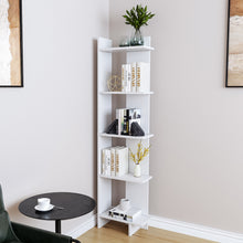 Load image into Gallery viewer, Modern 5-Tier Corner Bookshelf Shelf Unit