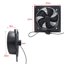 Load image into Gallery viewer, 27cm H Ventilation Fan Wall-Mounted Copper Motor Exhaust Axial Fan Exhaustor Fan Living and Home