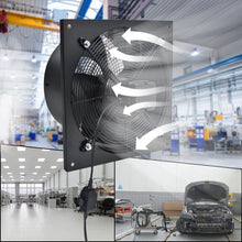 Load image into Gallery viewer, 27cm H Ventilation Fan Wall-Mounted Copper Motor Exhaust Axial Fan Exhaustor Fan Living and Home 10-inch