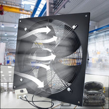 Load image into Gallery viewer, 27cm H Ventilation Fan Wall-Mounted Copper Motor Exhaust Axial Fan Exhaustor Fan Living and Home