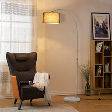 Load image into Gallery viewer, Arched Floor Lamp Marble Base with Shade Living and Home