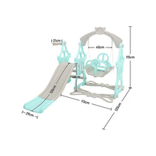 Load image into Gallery viewer, Toddler Swing and Slide Playset for Indoor and Outdoor Living and Home