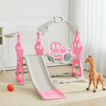 Load image into Gallery viewer, Toddler Swing and Slide Playset for Indoor and Outdoor Living and Home