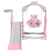 Load image into Gallery viewer, Toddler Swing and Slide Playset for Indoor and Outdoor Living and Home