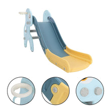 Load image into Gallery viewer, Freestanding Kids Slide Climber Indoor Outdoor Toy Basketball Hoop Swing Sets & Playsets Living and Home