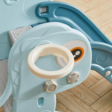 Load image into Gallery viewer, Freestanding Kids Slide Climber Indoor Outdoor Toy Basketball Hoop Swing Sets & Playsets Living and Home