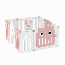 Load image into Gallery viewer, Kids Safety Play Yard Blue Foldable Home Activity Center Play Yard Living and Home