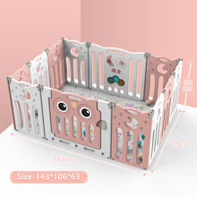 Load image into Gallery viewer, Kids Safety Play Yard Blue Foldable Home Activity Center Play Yard Living and Home