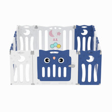 Load image into Gallery viewer, Kids Safety Play Yard Blue Foldable Home Activity Center Play Yard Living and Home