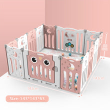 Load image into Gallery viewer, Kids Safety Play Yard Blue Foldable Home Activity Center Play Yard Living and Home
