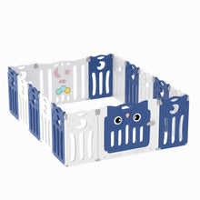 Load image into Gallery viewer, Kids Safety Play Yard Blue Foldable Home Activity Center Play Yard Living and Home