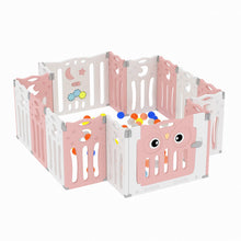 Load image into Gallery viewer, Kids Safety Play Yard Blue Foldable Home Activity Center Play Yard Living and Home