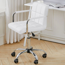 Load image into Gallery viewer, Low Back Faux Leather with Chrome Base Living and Home White