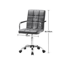 Load image into Gallery viewer, Mid Back Faux Leather with Chrome Base Living and Home