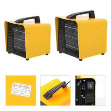 Load image into Gallery viewer, 2KW Yellow Portable Rectangle Air Heater Electric Garage Workshop Air Heater Freestanding Patio Heaters Living and Home
