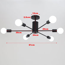 Load image into Gallery viewer, Industrial Style 6-Light Ceiling Light Living and Home