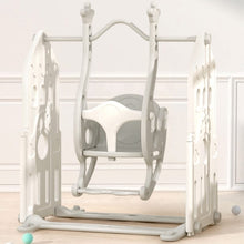 Load image into Gallery viewer, 110cm H Grey Floor Standing Toddler Swing for Kids Swing & Slide Living and Home
