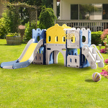 Load image into Gallery viewer, Kids Playset with Slide Basket Hoop Indoor Toddler Playground