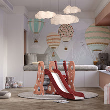 Load image into Gallery viewer, 4-in-1 Toddler Climber and Swing Set with Basketball Hoop Kids Swing and Slide Set for Indoor Outdoor Playground Living and Home