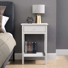 Load image into Gallery viewer, Elegant White Side Table with Eco-Friendly Design and Drawer Living and Home