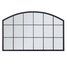 Load image into Gallery viewer, 43 Inch Arched Window Mirror Black Framed Wall Mirror Wall Mirrors Living and Home