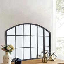 Load image into Gallery viewer, 43 Inch Arched Window Mirror Black Framed Wall Mirror Wall Mirrors Living and Home